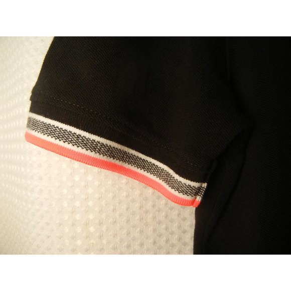 Louis Ferauo black golf, tennis polo shirt Medium 38" chest, women's polo - Picture 6 of 9